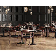 židle STEFAN a stoly PRATO 16