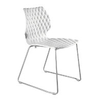 židle UNI 552 white / chrome