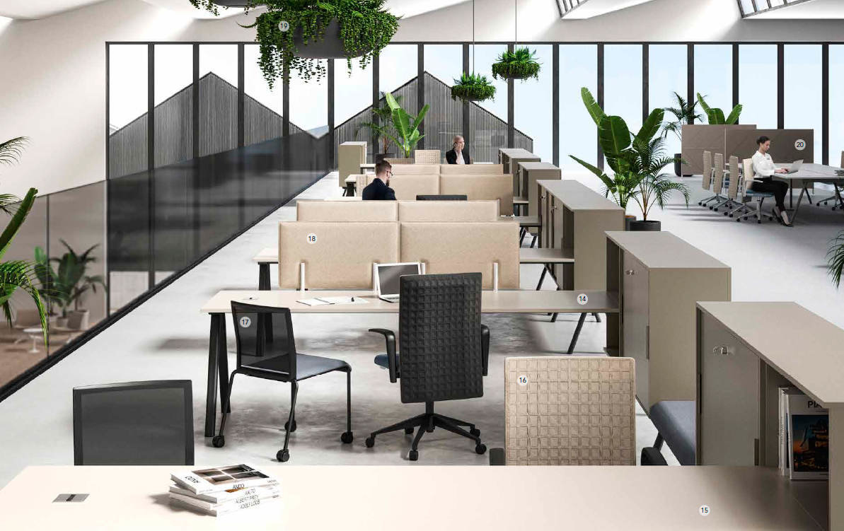 Computer Workstation Dako Workstation 2027 180 - Moderní kancelářský nábytek | Ateliér Dako