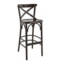Dřevěné barové židle - barová židle Sofia BST tmavě hnědá