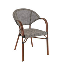 Zahradní židle - křeslo Blois Textylene Grey Beige Bamboo look