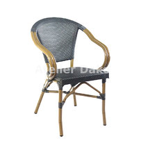 Zahradní židle - křeslo Montmartre Textylene Black / Bamboo look