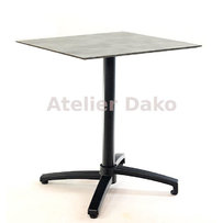Zahradní stoly - sklopný stůl Modena black QCOM