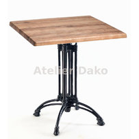 Kavárenské stoly - stůl Dominique 4 QT Classicline s deskou 60x60cm Atacama Cherry