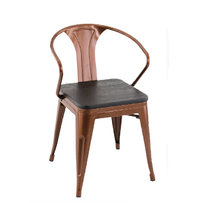 Kovové židle - židle Gaston Copper / Black Wood