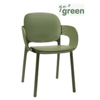 Plastové židle - židle HUG Go Green s područkami barva 17 Caramel