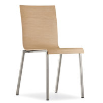 Kovové židle - židle Kuadra 1321 chrom / bělený dub