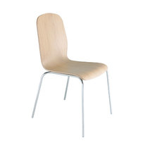 Kovové židle - židle MILU 900 chrom / dub přírodní
