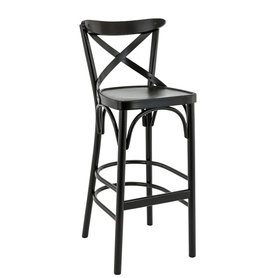 Dřevěné barové židle - barová židle Sofia BST černá