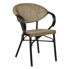 Zahradní židle - křeslo Marino Black Mixed