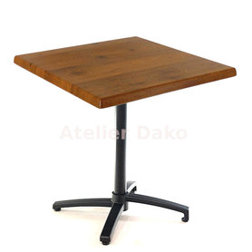 Zahradní stoly - sklopný stůl Modena black QW Classic Pinie