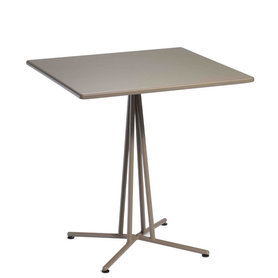 Kavárenské stoly - stoly BRISTOL s deskou 70x70cm steel tl.20mm