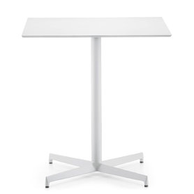 Kavárenské stoly - stůl Laja s celobílou deskou 59x59cm Compact CFC 10mm