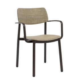 Ratanový nábytek - venkovní židle STAR 455 Nero Antico 22/Balsa TP02